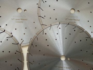 Cuchillas de corte concretas del diamante de 14 pulgadas con los agujeros de la decoración, SGS/GB