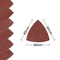 cojín multi rojo del disco del papel de la arena de la herramienta del óxido de aluminio del triángulo de 80m m para la pintura de peladura automotriz