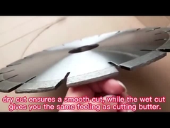 Cuchillas de corte de piedra de diamantes soldadas con láser de 300 mm con ranura de llave para cortar granito