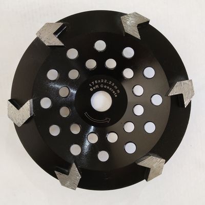 granito de Diamond Concrete Cup Wheel For del segmento 7 de la flecha de 175m m