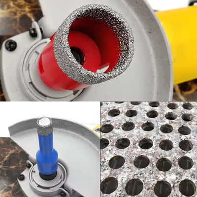 8 10 mm M14 Perforaciones de núcleo de diamante con soldadura al vacío para tejas de porcelana Granito