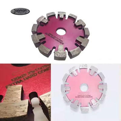 Diamante soldado con láser de 125 mm de piso de 17 mm de espesor de segmento de piso de ranura de disco de corte de punto de la hoja de sierra