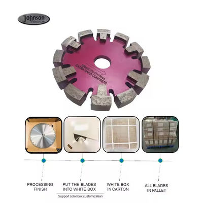 Diamante soldado con láser de 125 mm de piso de 17 mm de espesor de segmento de piso de ranura de disco de corte de punto de la hoja de sierra