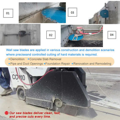 Gran Diámetro 800mm Cortador de hormigón Diamante Pared Vía Llave Para Cortar Demolición Construcción de hormigón reforzado