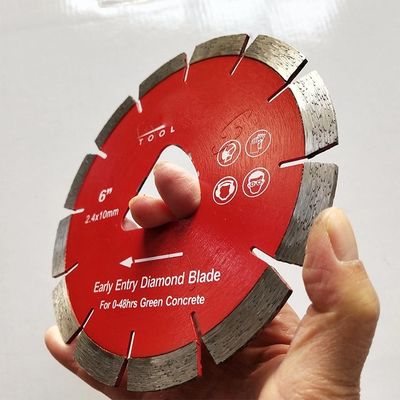 Hojas de sierra concretas cortadas Soff concretas de la cuchilla del diamante de la entrada temprana de 6 pulgadas
