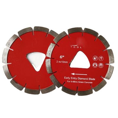 Hojas de sierra concretas cortadas Soff concretas de la cuchilla del diamante de la entrada temprana de 6 pulgadas