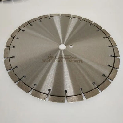 350m m laser de 14 pulgadas soldaron con autógena las hojas de sierra concretas para la sierra circular