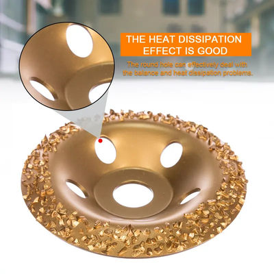 Disco abrasivo del carburo de tungsteno del oro que pulimenta para el caucho y la tela Roughing