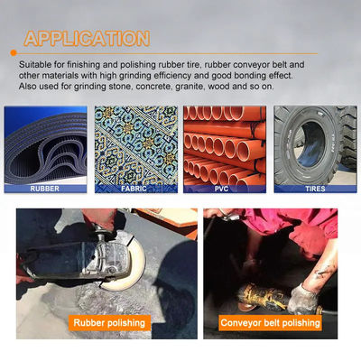 Disco abrasivo del carburo de tungsteno del oro que pulimenta para el caucho y la tela Roughing