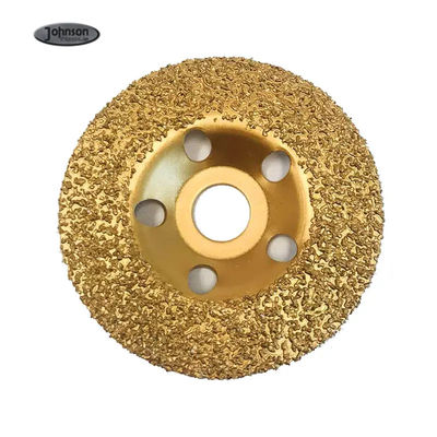 Disco de rectificación de carburo de tungsteno con pulido de oro para la supresión de caucho y tejido