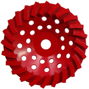180mm Girar las ruedas de molienda de diamantes para piedra / ladrillo / bloque / hormigón, agujero central con 22.23mm o M14 o 5/8"-11