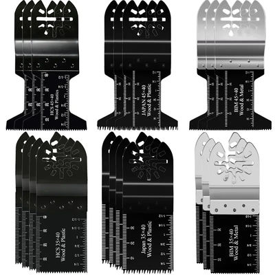 Hojas de sierra multi oscilantes de la herramienta del metal del BI para el sistema de la caja del palo fierro 20pcs