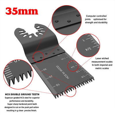 Hojas de sierra multi oscilantes de la herramienta del metal del BI para el sistema de la caja del palo fierro 20pcs