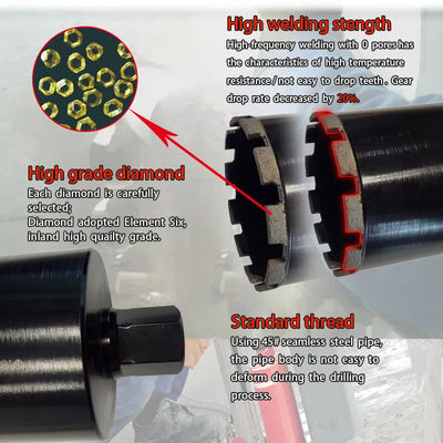 Agujero redondo concreto reforzado 100m m Diamond Core Drill Bit