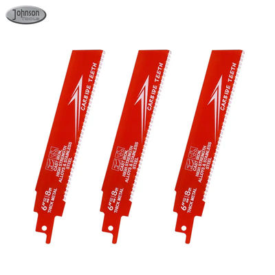 6 pulgadas Bi-Metal OEM Reciprocating Saw Blade Industrial para el metal hierro fundido aleación de acero Sawzall hoja de carburo