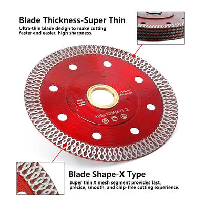 115m m Diamond Sintered Tile Saw Blade para cortar de cerámica