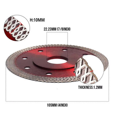 115m m Diamond Sintered Tile Saw Blade para cortar de cerámica