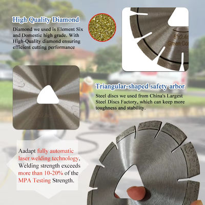 14" hojas de sierra concretas del diamante del corte de Soff para cortar el hormigón verde tallado