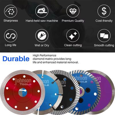 150m m Turbo dividido en segmentos sinterizaron a Diamond Stone Cutting Blades
