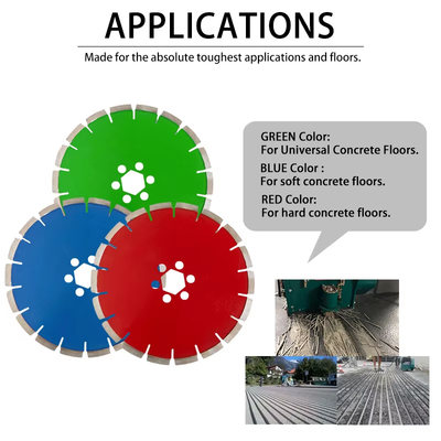 Hoja de sierra ranuradora de concreto de 10 pulgadas | Disco de corte grabado con diamante para pavimento de carreteras
