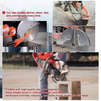 hojas de sierra concretas del diamante de 700m m con la eficacia alta para el corte concreto curado