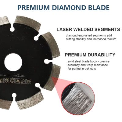 El laser soldó con autógena acanalar de 180m m Diamond Cutting Saw Blade For