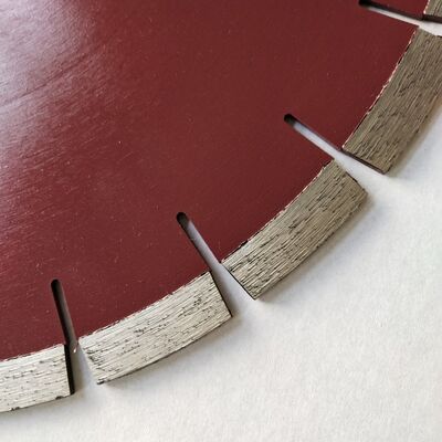 cuchilla soldada con autógena laser de 350m m con la base silenciosa para los ladrillos encendidos duros de la arcilla