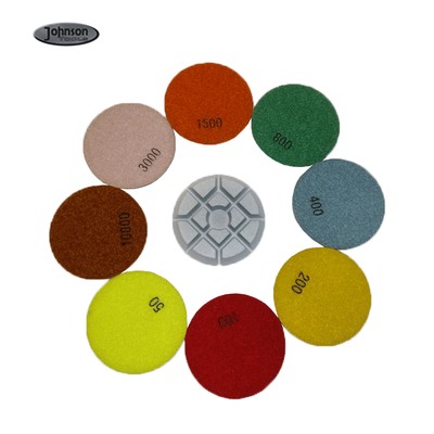 Piso de Diamond Polishing Pads For Concrete de la resina de 4 de la pulgada herramientas de Aggrassive Polihsing