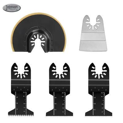 5 piezas Oscilando herramienta cuchillas Kit para madera con clavos de corte rápido de la madera de corte a chorro y raspador rígido