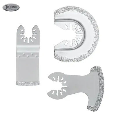 3 Pcs Oscilante Multi Tool Cuchillas de eliminación de la lechada de diamante para la eliminación de la lechada de arena