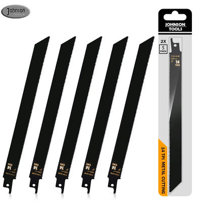 5 paquete 9 pulgadas 14TPI Sawzall hojas de hierro fundido bi-metal Sable Saw Hojas de metal pesado de corte de hojas de sierra recíprocas