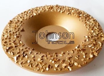 Disco abrasivo del carburo de tungsteno del oro que pulimenta para el caucho y la tela Roughing
