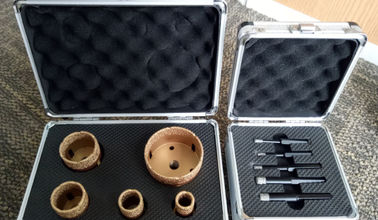 Brocas soldadas vacío M14 de la base del diamante y empaquetado de la caja del hilo del hex.