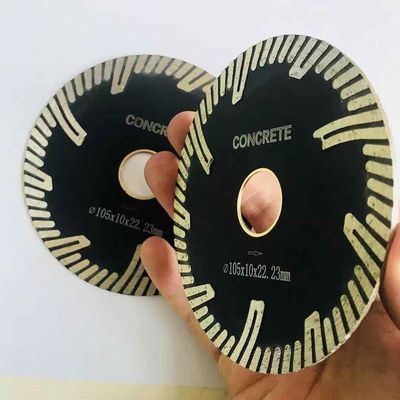 prensa caliente de 30CrMo 105m m Turbo Diamond Saw Blades sinterizada para el hormigón