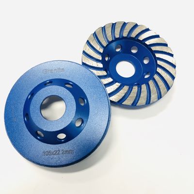 muela abrasiva concreta de Turbo del agujero de 4