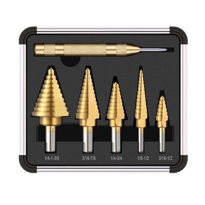Caña 22m m Diamond Core Drill Bits cubierto titanio del hex. de 6PCS HSS4241