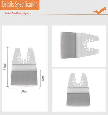 cuchilla de acero inoxidable oscilante del raspador de 38*10m m Multitool para el retiro de la lechada de la pintura