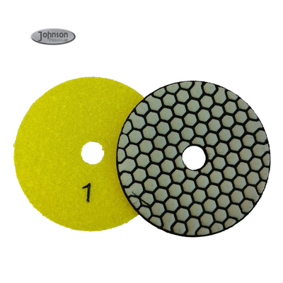 Gancho y lazo Diamond Polishing Pads For Concrete seco del paso de la pulgada 3 del artículo 4